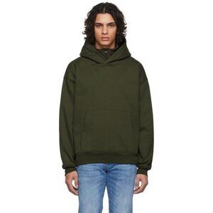 FRAME Green Half-Zip Hoodie Men's sweatshirt size L